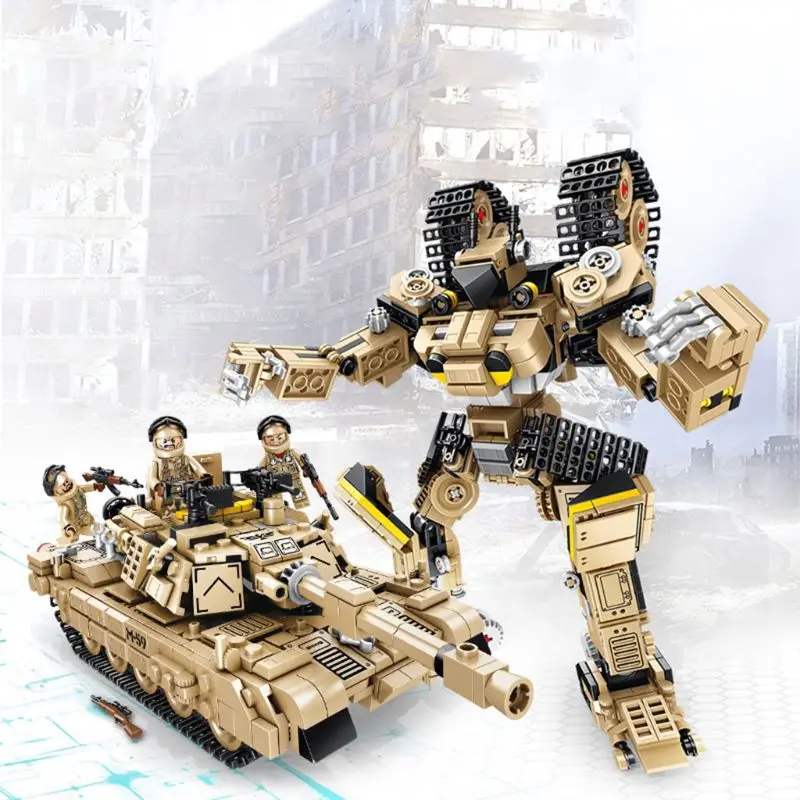 Custom set of world war ii army tanks, block toys for children over the age of 6 QX2D