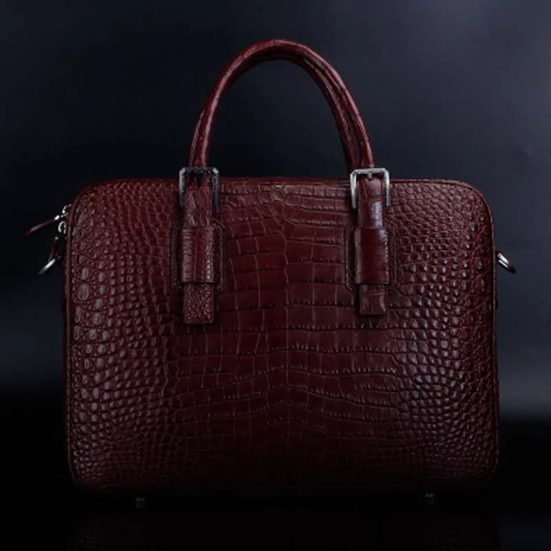 Новый мужской портфель ourui из крокодиловой кожи