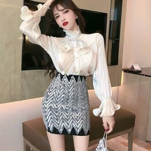 Сексуальная Женская юбка с блестящими пайетками, высокая растягивающаяся гофрированная расцветка, женская нижняя одежда, популярная женская короткая сексуальная юбка