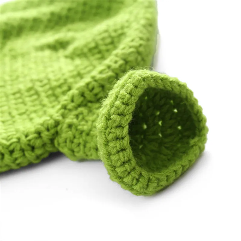Unisex Balaclava Monster Shrek Hat Wool Winter Knitted Hats Green Party Funny Beanie Skullies Cap for Women Men Pure Handmade winter hat,knitted hat,balaclava mask,knitted beanie,fashion beanies,skullies beanies,knitted cap