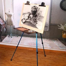 Складной легкий и стабильный 1 шт. Портативный Регулируемый Алюминиевый эскиз мольберт художественные инструменты для художника акварельный мольберт стенд