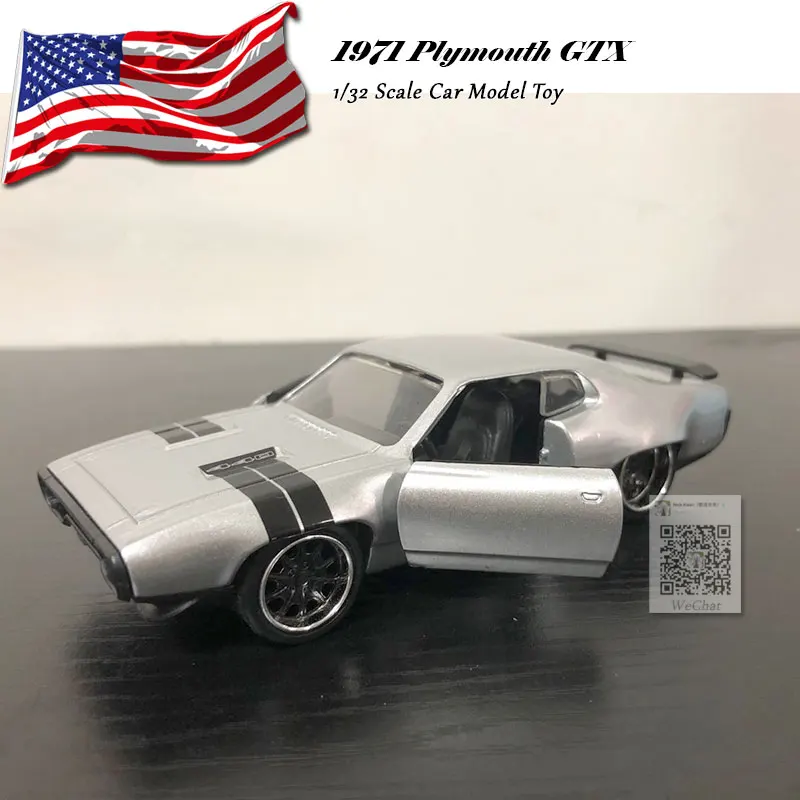 JADA 1/32 масштабная модель автомобиля игрушки 1971 Плимут GTX автомобиль из литого металла модель игрушки для подарка, дети, коллекция