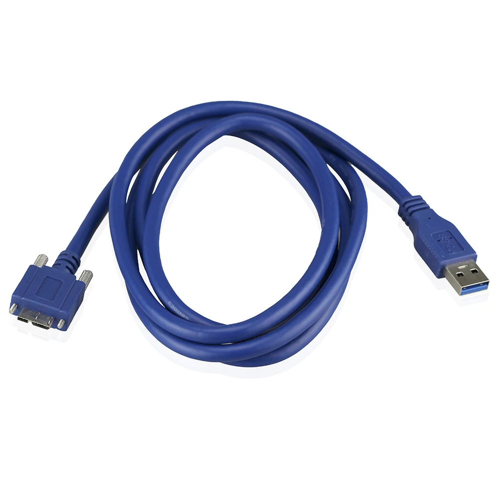Micro USB3.0 кабель для передачи данных с винтовым замком USB3.0 интерфейс промышленная камера кабель для передачи данных фиксированный 0,5 м 1 м 1,8 м 3 м 5 м опционально