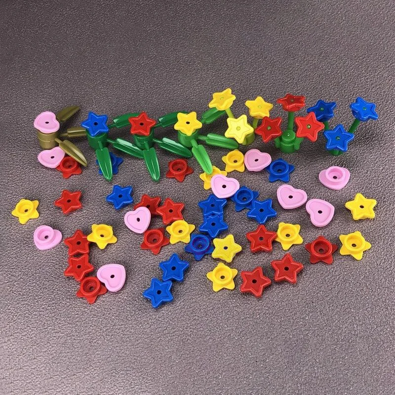 50 шт./компл. городская улица MOC цветы деревья аксессуары для дома растения