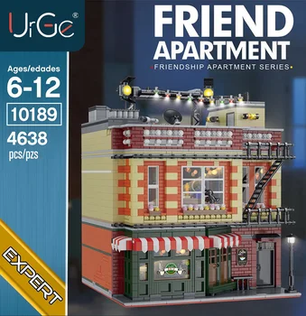 

2020 NEW Classic TV The Big 21319 Bang Theory friend apartment city street view Drama Friends Central building blocks kids toys