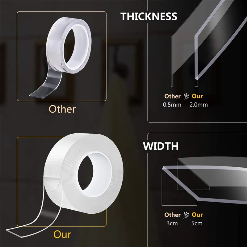 

50mm Thicken Tape Waterproof Kitchen Sink Strong Self-adhesive Pool Water Seal Fitting Crevice Strip Carpet Bathroom Sticker