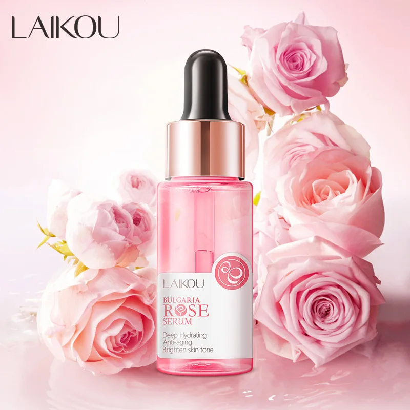 LAIKOU-suero facial rosa de Argentina, hidratante profunda, antienvejecimiento, ilumina el tono de la piel, elimina manchas, reduce los poros, cuidado de la piel
