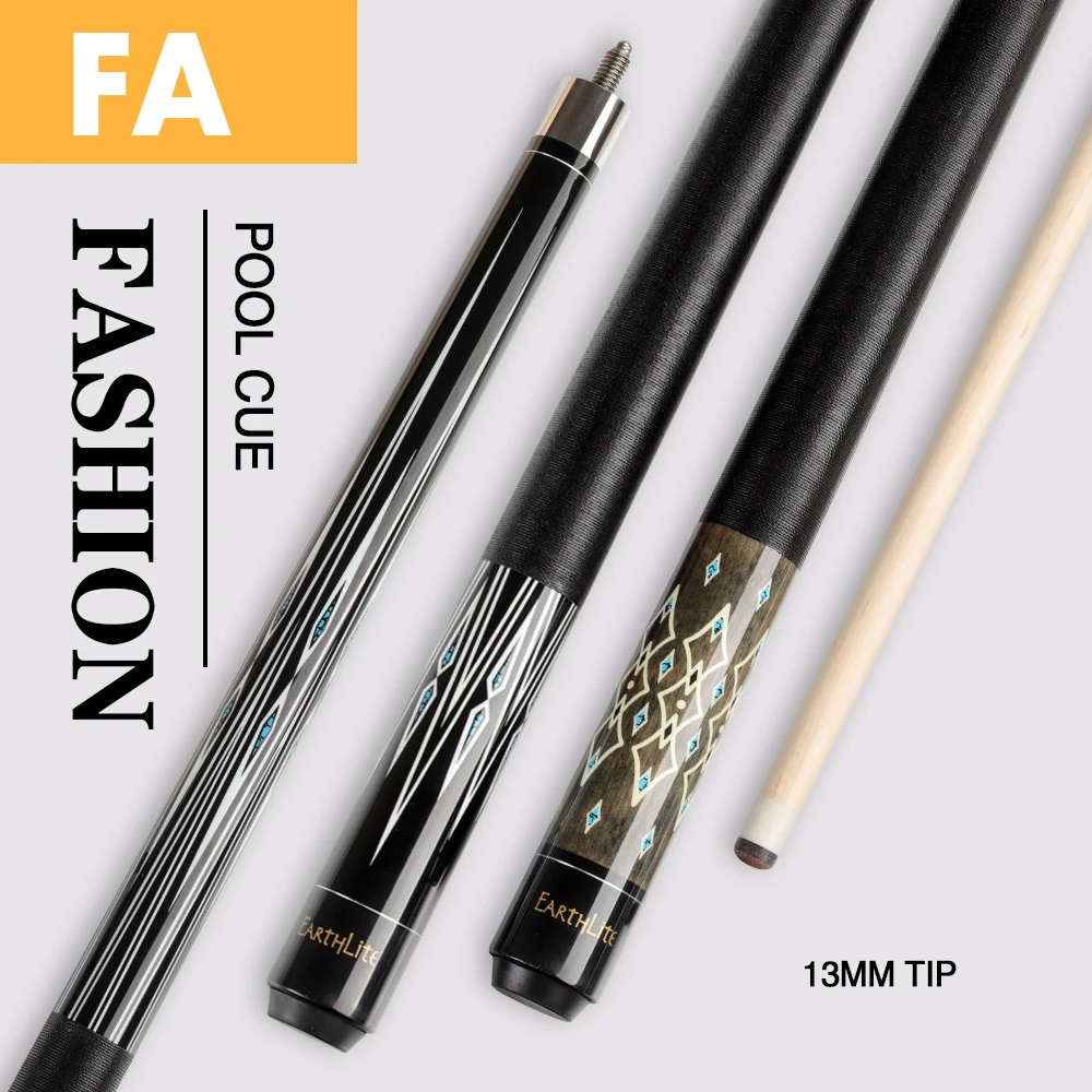 

CRICAL FA-1/2 Pool Cue Billiard 13mm Tip Hard Maple Shaft Stick 18Teeth Joint Kit Irish Thread Wrap Handmade Decal Butt Play Cue