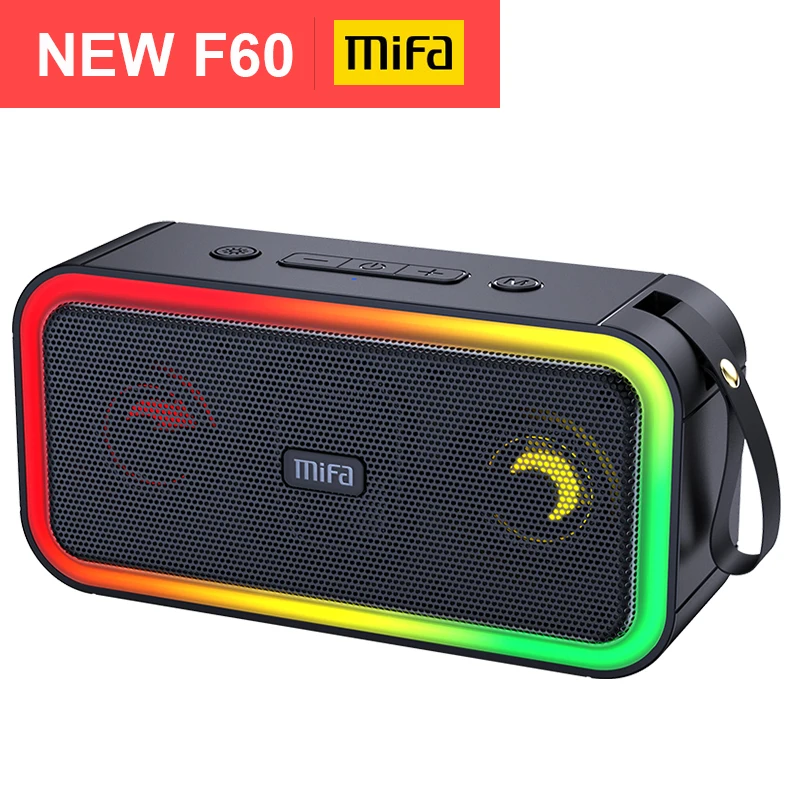  Mifa F60 40 Вт Выходная мощность Bluetooth динамик с усилителем класса D Отличный Бас перформация Hifi динамик, IPX7 водонепроницаемый 