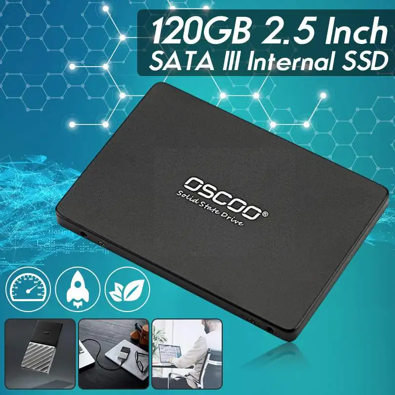 OSCOO 2,5 дюйма SATA 3 6 Гбит/с Внутренний жесткий диск SSD твердотельный накопитель 120 Гб жесткий диск Внутренние твердотельные диски