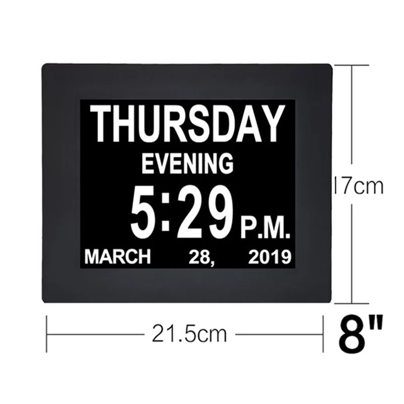 Гироборд с колесами 8 дюймов светодиодный электронные часы машина большой Экран языков цифровой настенный календарь день недели год Дисплей Новое поступление высокое качество