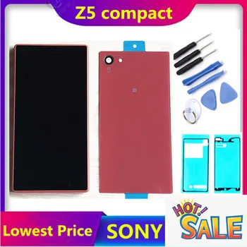 

ERILLES 4.6" LCD display touch screen digitizer Assembly For Sony Xperia Z5 Compact mini E5803 E5823 LCD with Frame Back cover