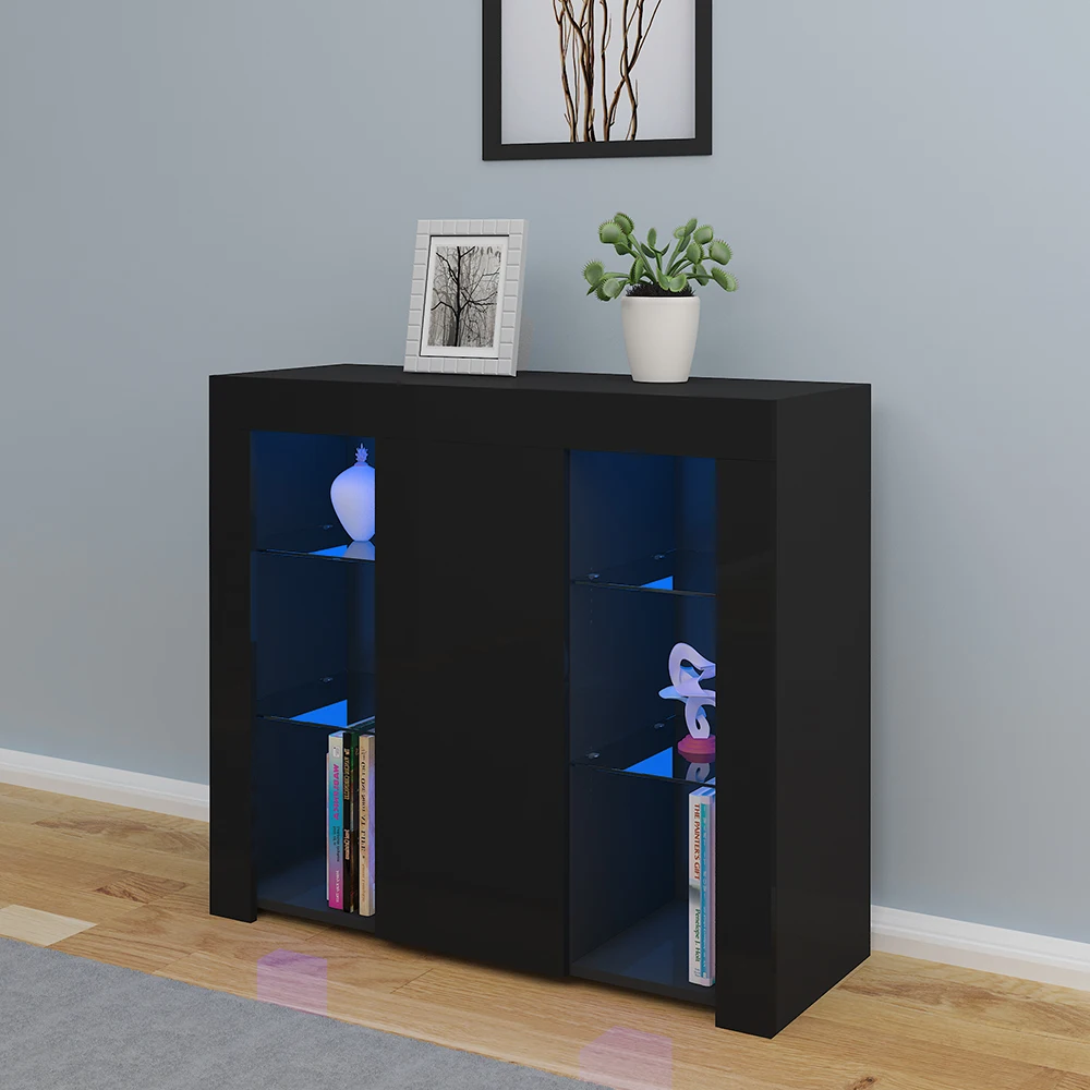 Современный/скандинавский сервант для хранения и RGB многоцветный светодиодный осветительный шкаф шкафы в гостиную 6 витринных полок мебели