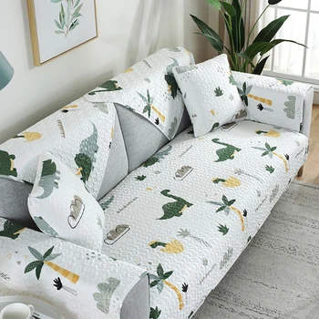 

Nordic Cartoon Animals Sofa Covers Tight Wrap All-inclusive Slip-resistant Elastic Cubre Sofa Towel Corner Sofa Cover Couch Cove