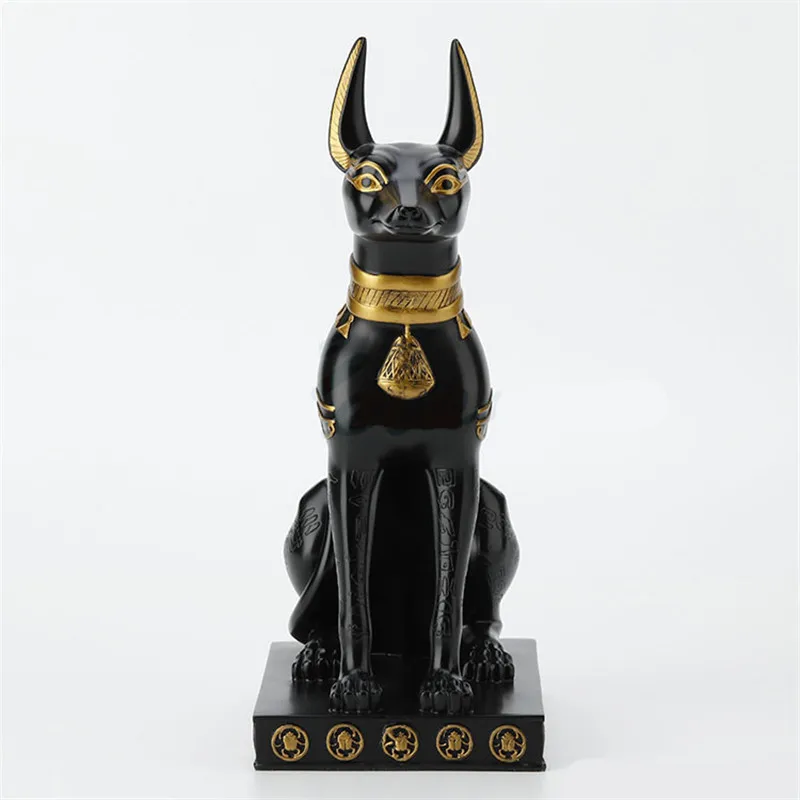 Египетская мифология Death Anubis Canis Spp статуя искусства и рукоделия творческая