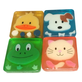 

Baby Kids Bath Soap Handmade Cartoon Animal Protective Children Body Washing Hand Bath Face Cleaner Soap Cartoon Handmade Soaps