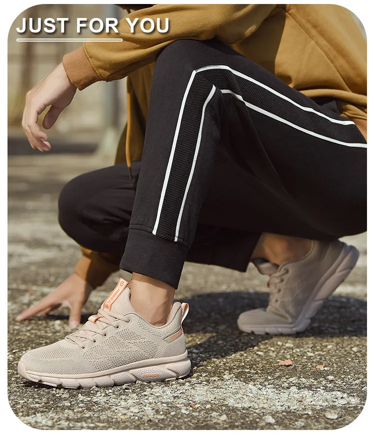 Autumn MEN'S SHOES Lightweight Breathable Fly Woven Running Shoes Men Athletic Shoes Barefoot Ultra-Light nan pao xie Walking Sh