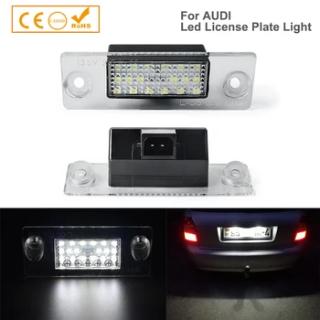 

2PCS Error Free Led license plate light For Audi A4 B5 1996~2000 A3 8L Facelift 1996~2000 Number plate lights lamp Car-styling