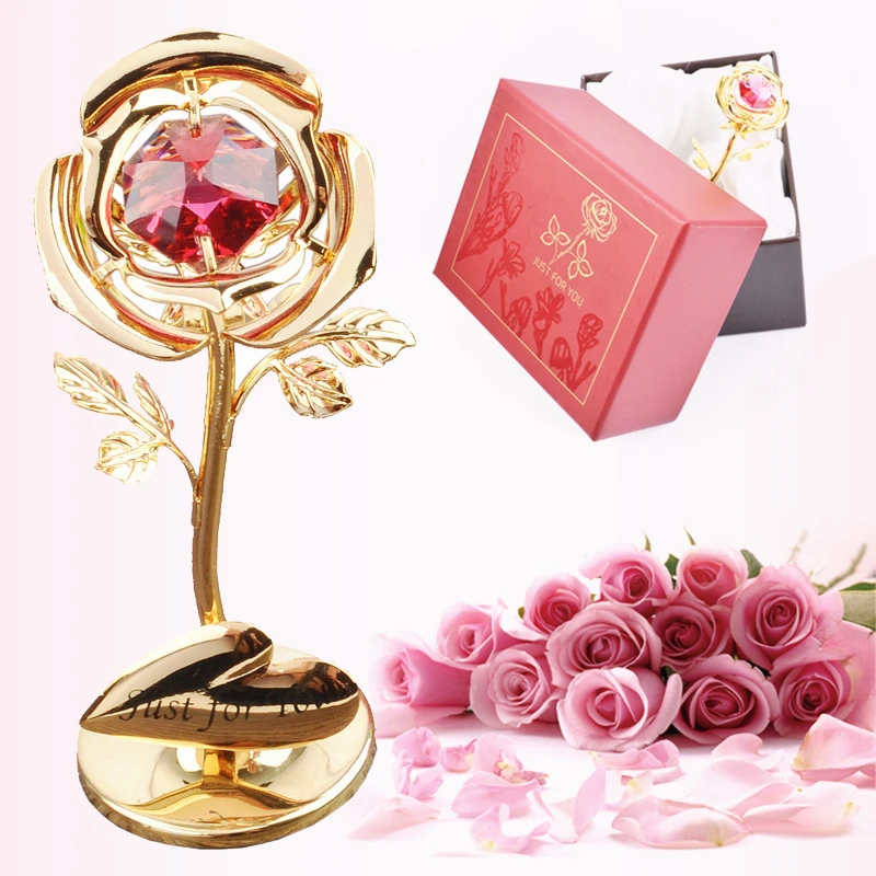 1 шт., подарок на день Святого Валентина, плакированный цветок розы, свадебные подарки для гостей, подарок на свадьбу, годовщину, подарок на день матери, декор на День святого Валентина