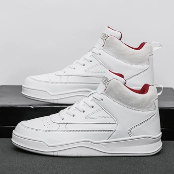 

2020 Original White Canvas Shoes Men Autumn Winter Men Shoes High-top Men's Casual Shoes Outdoor Shoes For Men Elegant Sneakers