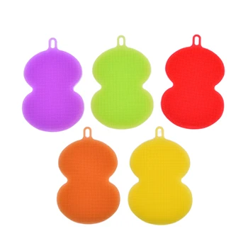 

Washing Tool Multifunction Scouring Pad Pot Wash Brushes Silicone Dish Bowl Cleaning Brush Kitchen Cleaner