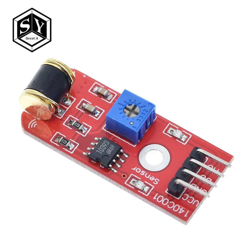 Модуль датчика вибрации GREAT IT 801s для Arduino с открытым исходным кодом LM393 3-5VDC TT Logic