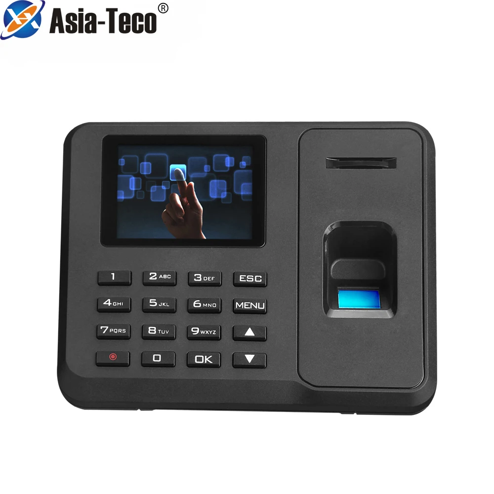 2.8 TFT Color LCD TM1800 Fingerprint Attendance Excel Time Recorder Machine Support U disk download | Безопасность и защита