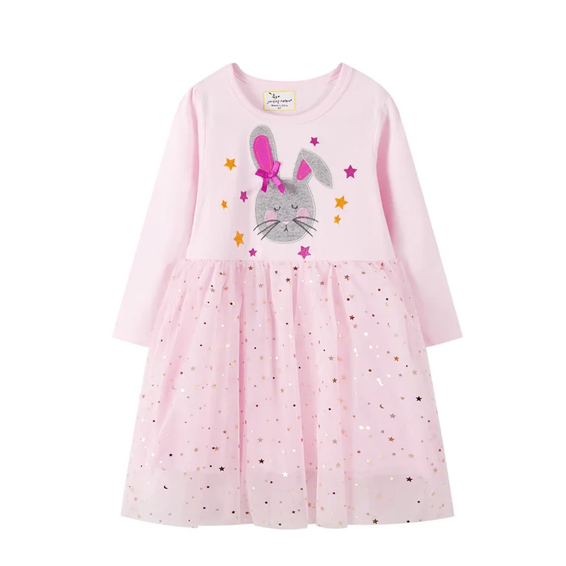 born baby dress 2-7T Baby Girls Long Sleeve Dress for Autumn Winter Children Animal Unicorn Mesh Stars Party Tutu Kids Girls Dresses fancy baby dresses