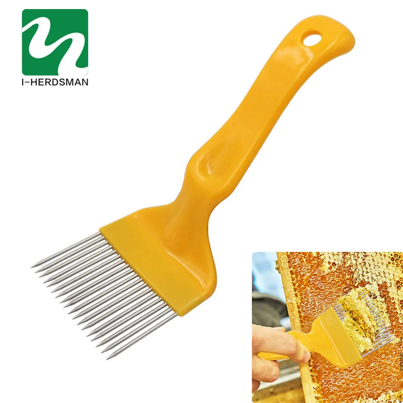 Beekeeping Tools 21 Pin Straight Needles Uncapping Forks handle Stainless Steel