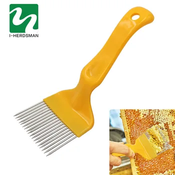 

Bee Honey Tools 21 Pin Straight Needles Uncapping Forks Handle Stainless Steel Honey Sparse Rake Shovel Comb Bee Equipmen