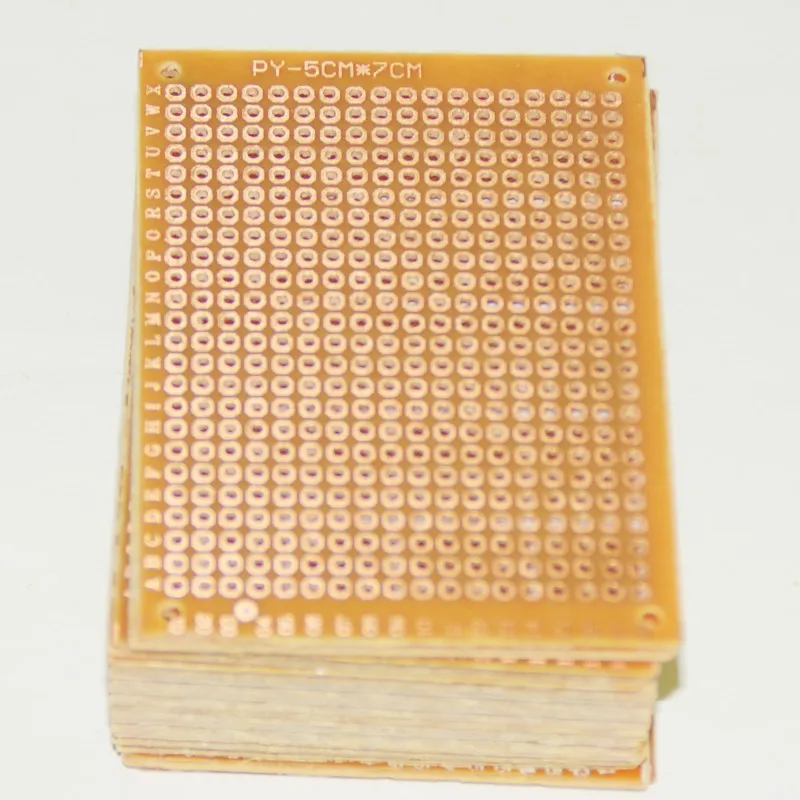 UK 10Pcs PCB Universal Prototype Paper Matrix Circuit Board Stripboard 5x7cm Kit 