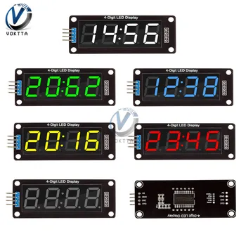 

5 PCS 4 Digit 7 Segment TM1637 0.56'' Electronic Digital LED Tube Clock Module LED Digital Clock Driver Board Display 5 Colors