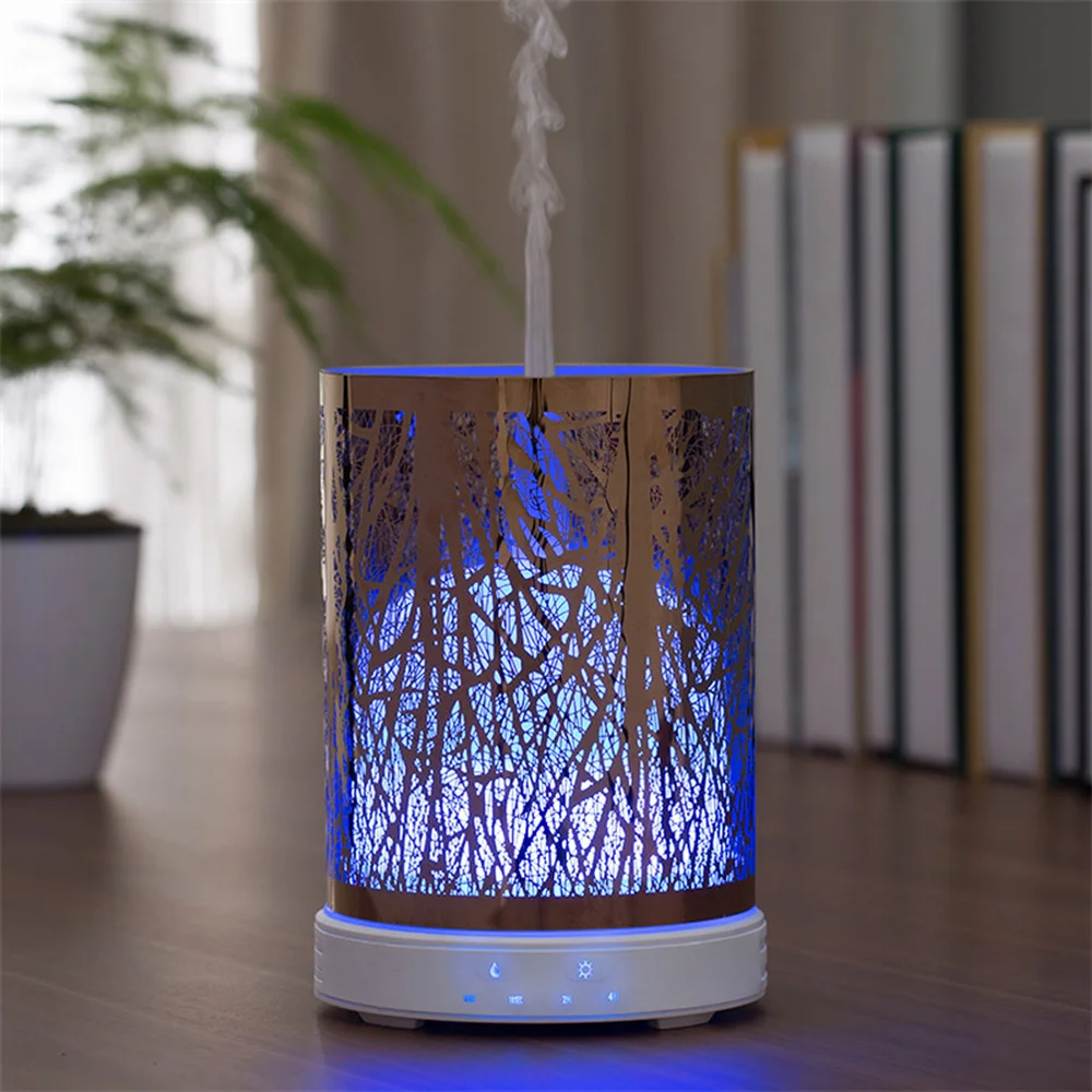 

LISM 200ml Aromatherapy Essential Oil Diffuser Decorative Cover LED Lights Ultrasonic Quiet Cool Mist Air Humidifier Household