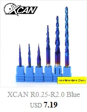 XCAN 10 шт. 3,175 мм Хвостовая фреза с твердосплавными режущими пластинами в Форма резьба резак 10/15/20/25 градусов PCB машина гравировочные Биты