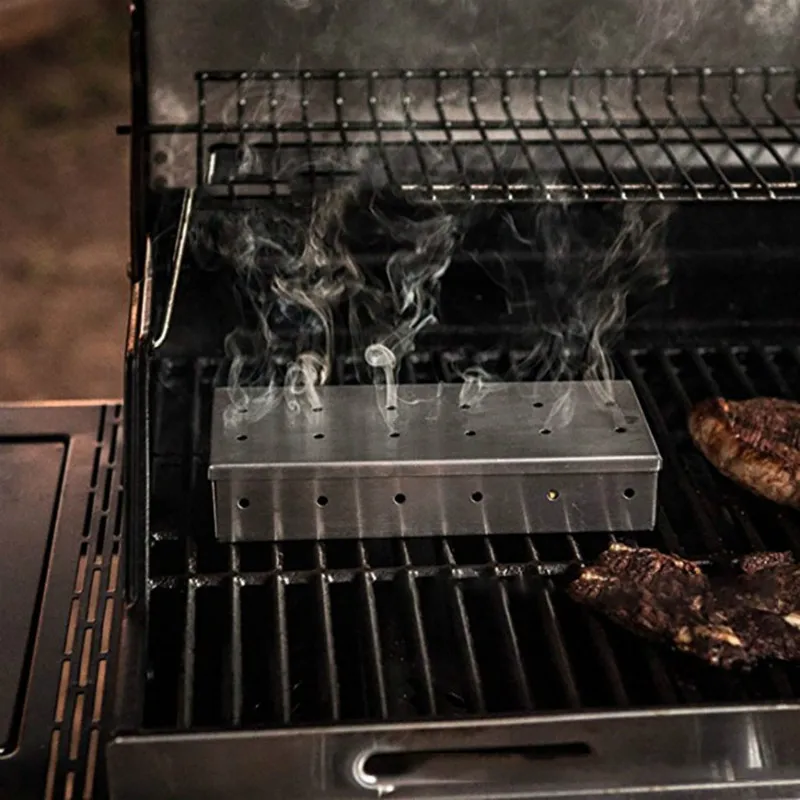 

Creative Barbecue Grill Cooking Tools Outdoor Mini Apple Wood Chips Smoking Box Cold Smoke Generator BBQ Accessories Products