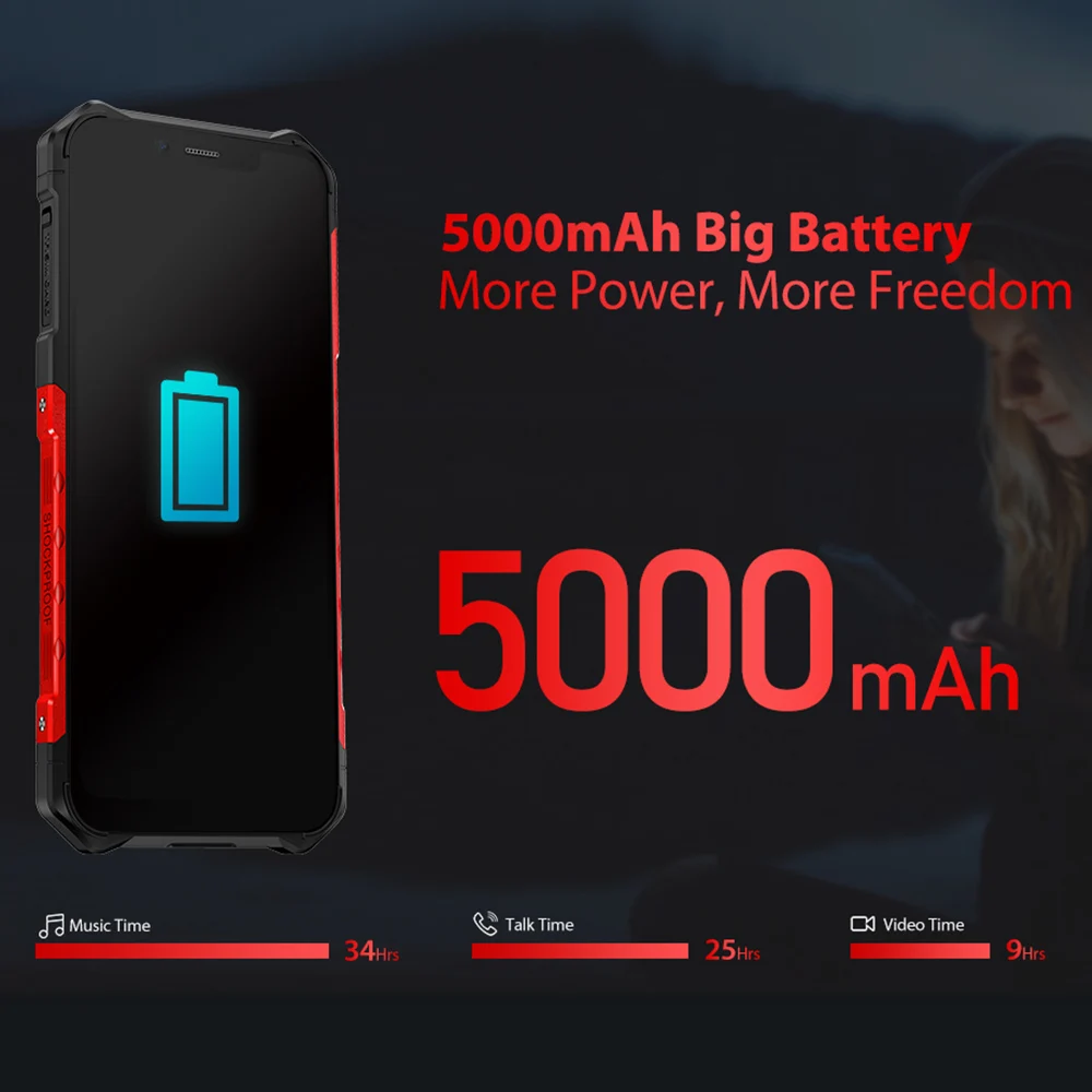 Ulefone Armor 6S прочный телефон 6 ГБ 128 ГБ Android 9,0 водонепроницаемый ударопрочный 6,2 дюймов Helio P70 Восьмиядерный 5000 мАч NFC 4G смартфон