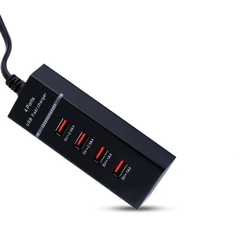 США/ЕС/Великобритания вилка настенное зарядное устройство 4 usb порта Быстрая Зарядка адаптер для телефона планшета OE88