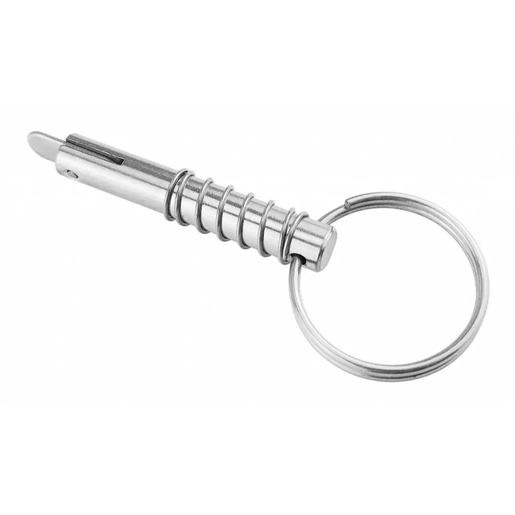 

Spring Ring Deck Accessories, Quick Release Pin 316 Stainless Steel for Kayak Marine Boat Bimini Top Hinge, 8mmx51mm