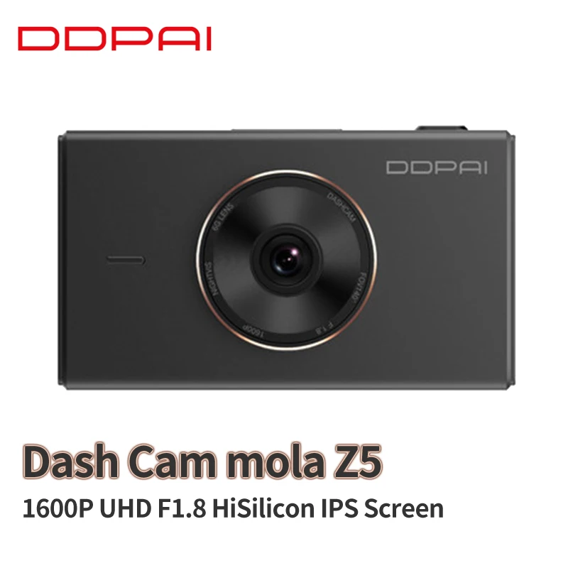 Автомобильный видеорегистратор Xiaomi Mijia DDPai mola Z5 DVR 1600P UHD F1.8 HiSilicon 24H монитор парковки 3 дюйма ips сенсорный экран приложение wifi