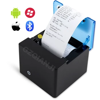 

GZM5808 Portable Thermal Receipt Mini Printer Bluetooth Printer for iOS and Android 58mm USB Thermal Printer US EU Adapter