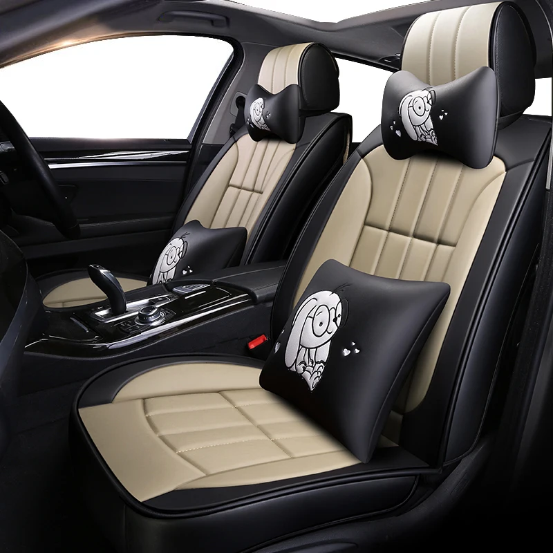 Новые роскошные кожаные автомобильные чехлы для Lada kalina 1 2 largus priora vesta xray, byd f3 f6 g3 g6 l3 s6