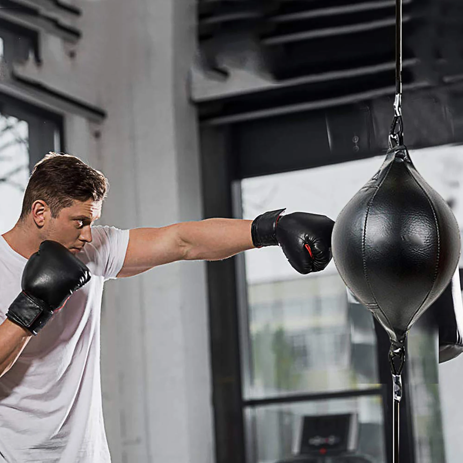 

Punching Ball Pear Boxing Bag Reflex Speed Balls Fitness Training Double End Black Boxing Speed Ball Adults Sports Training