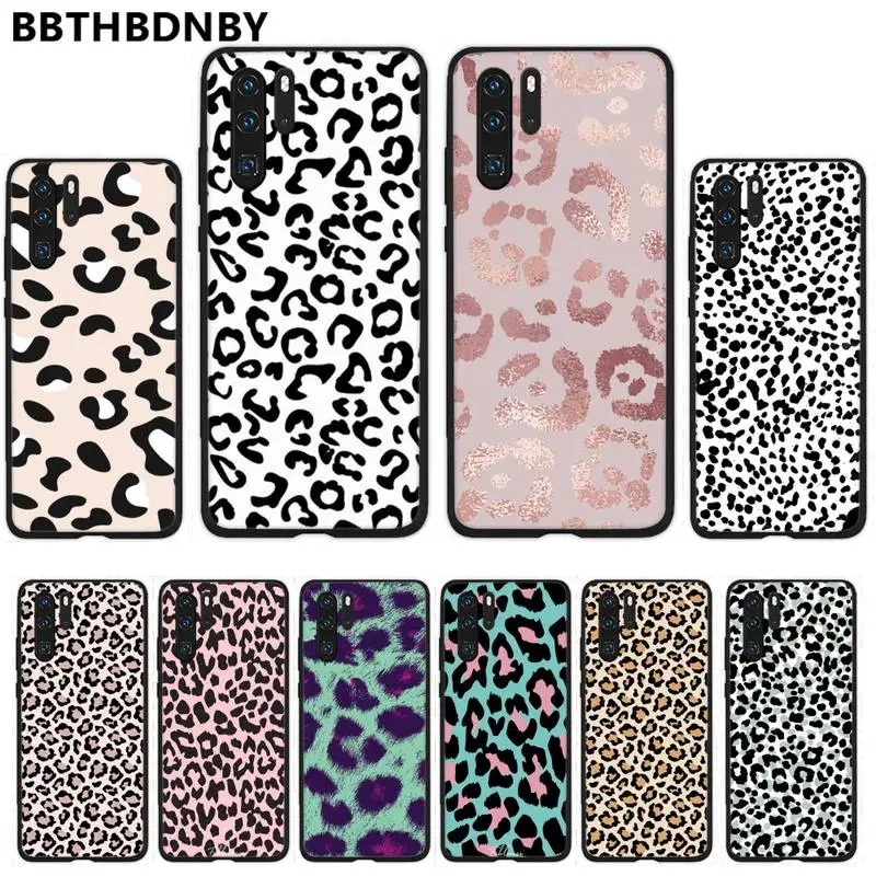 

Sexy leopard pink Phone Case For Huawei Y5 Y6 II Y7 Y9 PRIME 2018 2019 NOVA3E P20 PRO P10 Honor 10