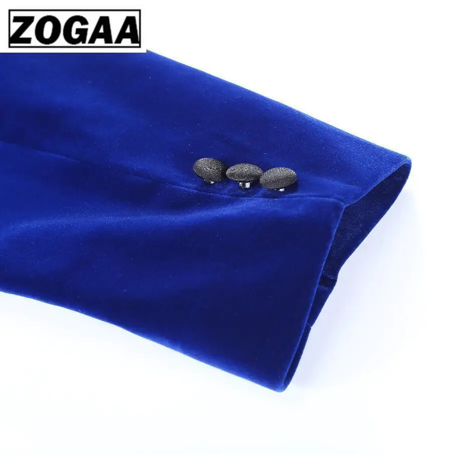 ZOGAA 2019 Mens Classic 3 Pieces Set Velvet Suits Stylish Burgundy Royal Blue Black Wedding Groom Slim Fit Tuxedo Prom Costume ZOGAA 2019 Mens Classic 3 Pieces Set Velvet Suits Stylish Burgundy Royal Blue Black Wedding Groom Slim Fit Tuxedo Prom Costume