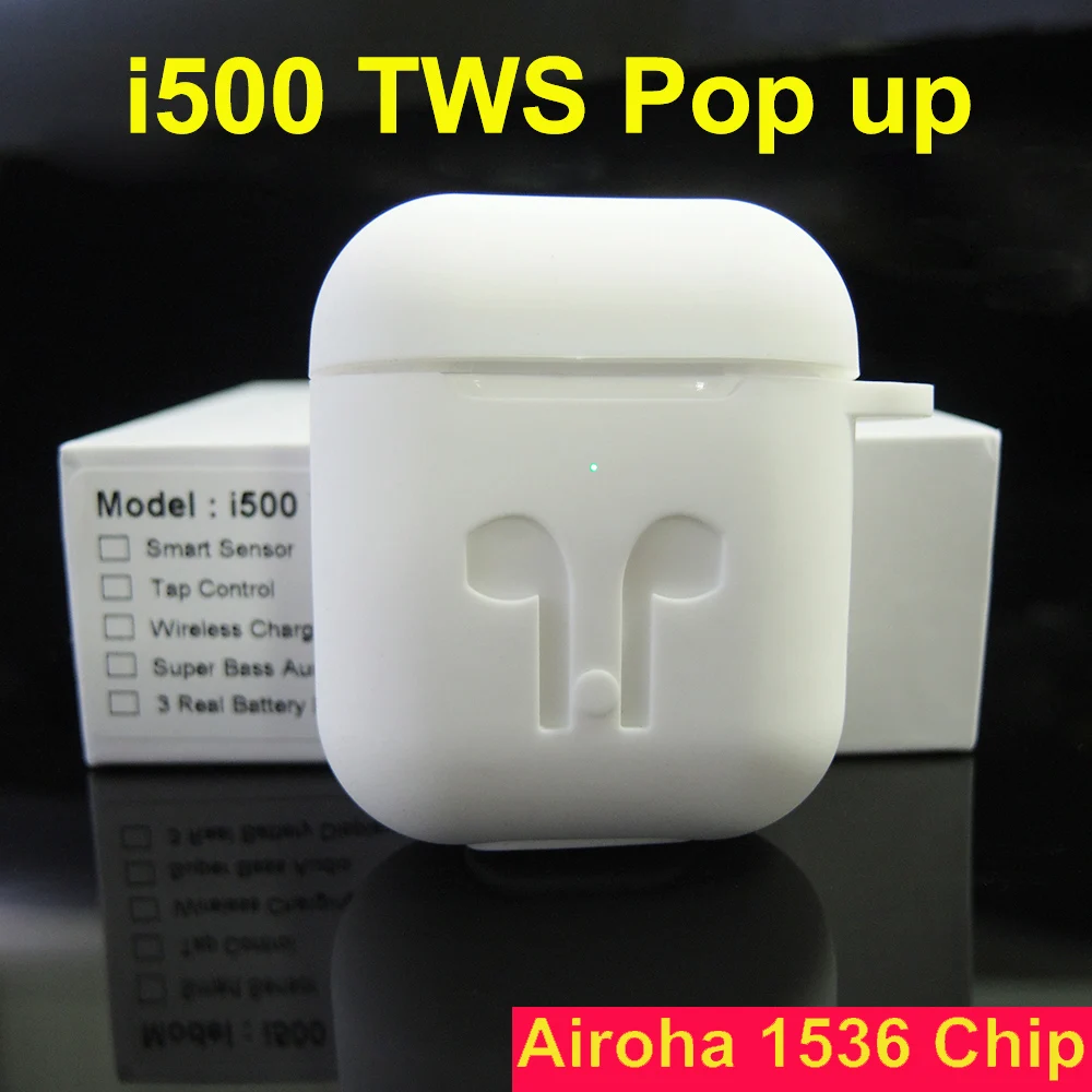 I500 TWS gps местоположения для IOS беспроводные наушники умный датчик i500 tws изменение Bluetooth имя наушники pk i10 i100 i200 TWS