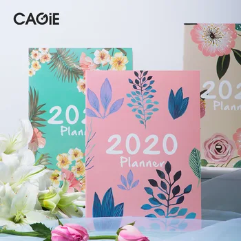 

2020 Planner Organizer Agenda A4 Diary Weekly Monthly Notebook and Journal Kawaii Black Back to School Note Book Travel Handbook