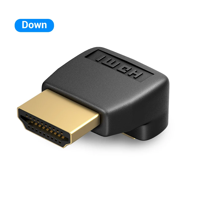 Vention HDMI удлинитель для мужчин и женщин 270 90 градусов под прямым углом HDMI конвертер адаптер муфта для монитора ТВ PS4 HDMI разъем - Цвет: Down