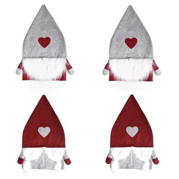 

Promotion! 4-Piece Set of Christmas Decorations Nordic Forester Chair Cover Home Restaurant and Other Places Decoration Supplies