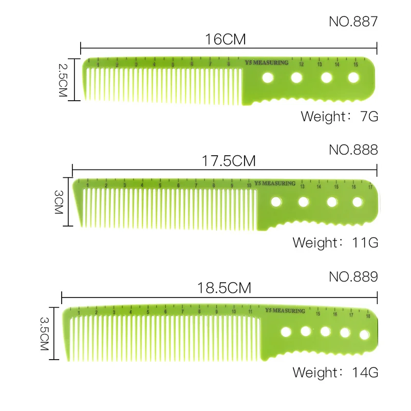 Профессиональный Стилист волос парикмахерская расческа для стрижки ABS Материал термостойкая измерительная шкала маркер расческа для волос