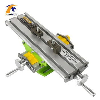 

Mini Multifunctional Worktable XY 2 Axis Cross Slide Mini Precision Milling Machine Bench Drill Vise Fixture
